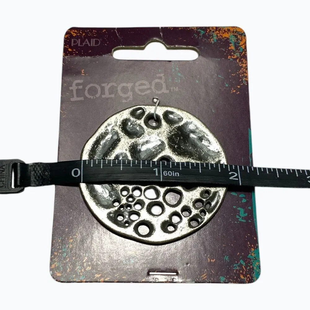 Lot Forged Blissful Metal Pendants Luna Moon Heart Silver Tone Jewelry Craft